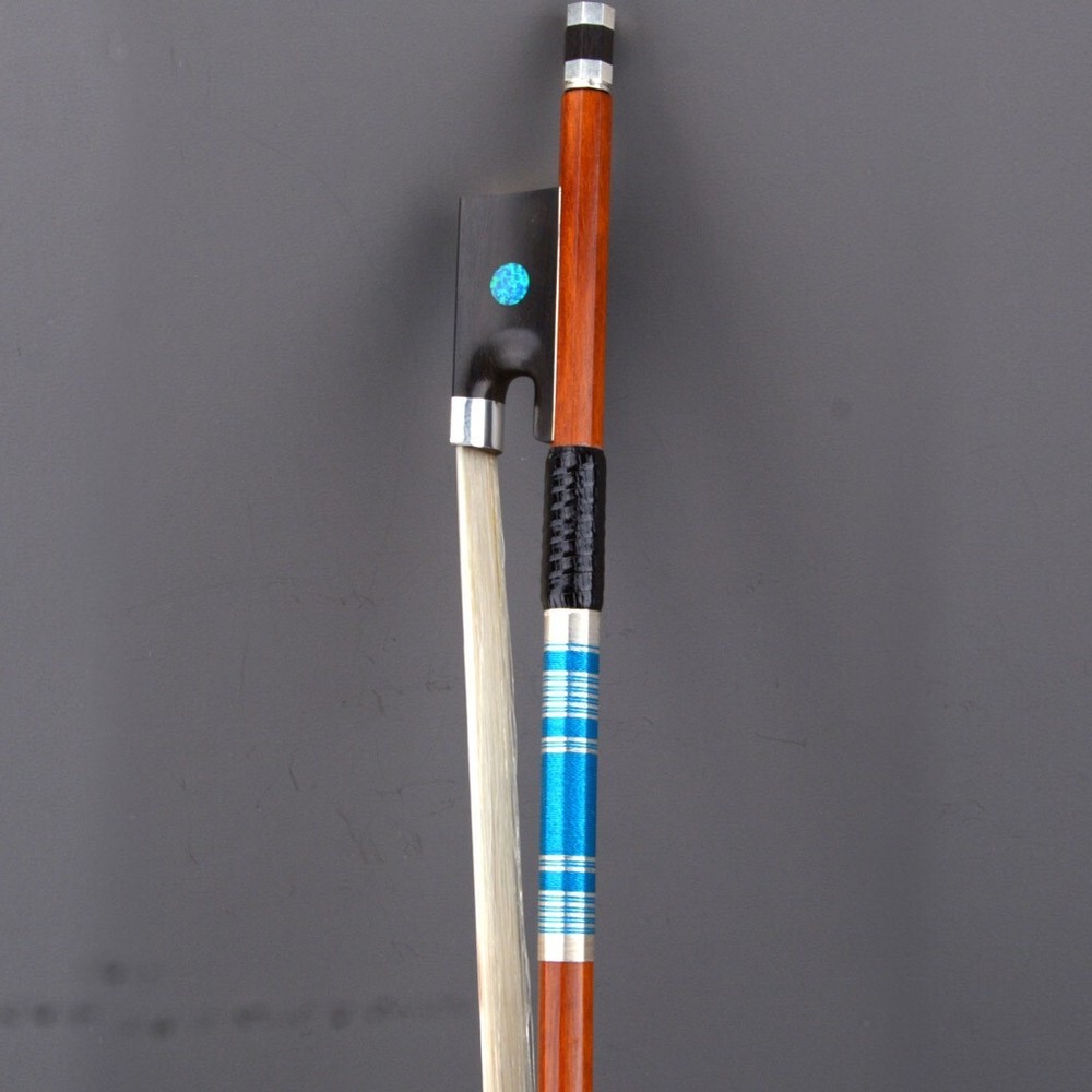 D.Peccatte Copy Master Pernambuco Violin 4/4 Bow Ebony Blue eye Frog Silver Fast