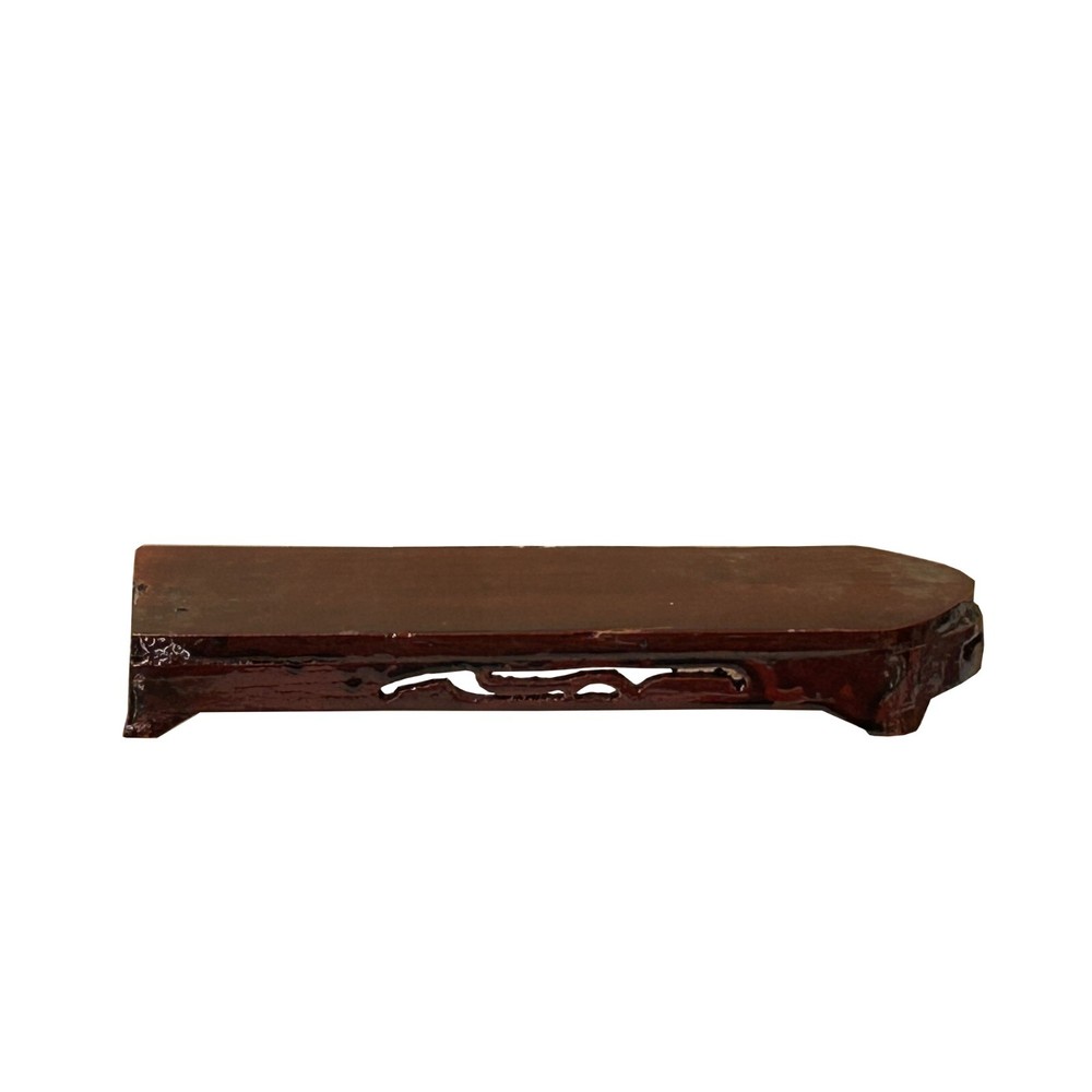 6.5" Medium Brown Wood Rectangular Shape Display Stand Riser Easel ws4110