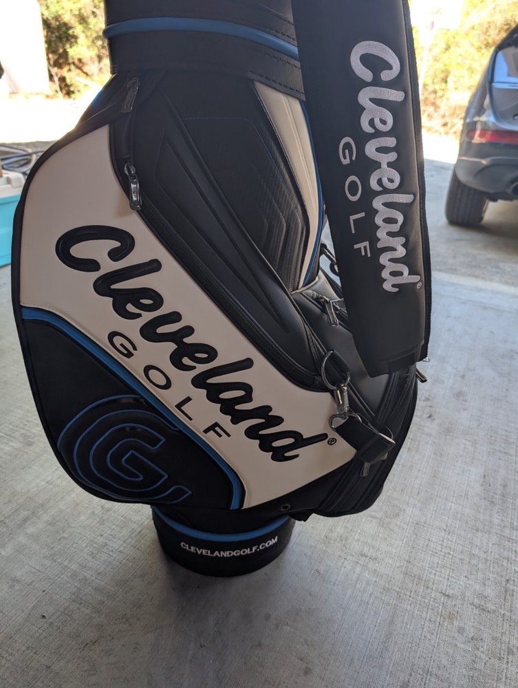 NEW WITH TAGS CLEVELAND STAFF BAG - BLACK & WHITE