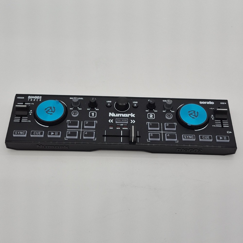 Numark DJ2GO2 Touch Compact 2 Deck USB DJ Controller Touch Jog Wheels Serato