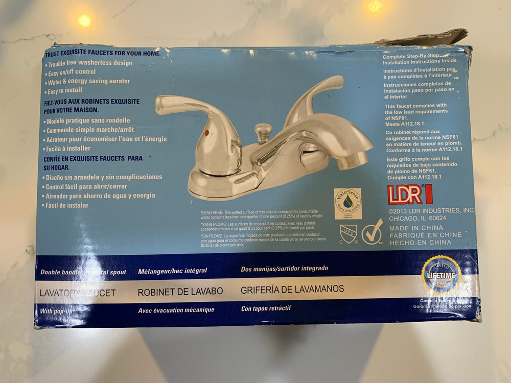 LDR Lavatory Faucet Double Handle