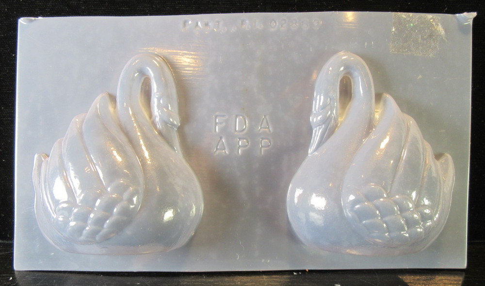 Resting Swan Chocolate Candy Mold 3D Mirrored