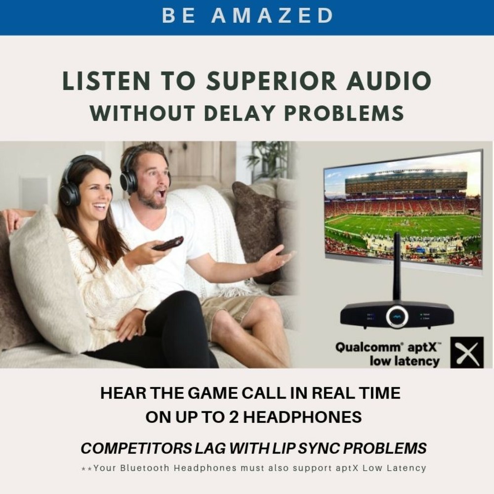 Long Range Bluetooth Transmitter / Extender - TV home stereo Headphones Speakers