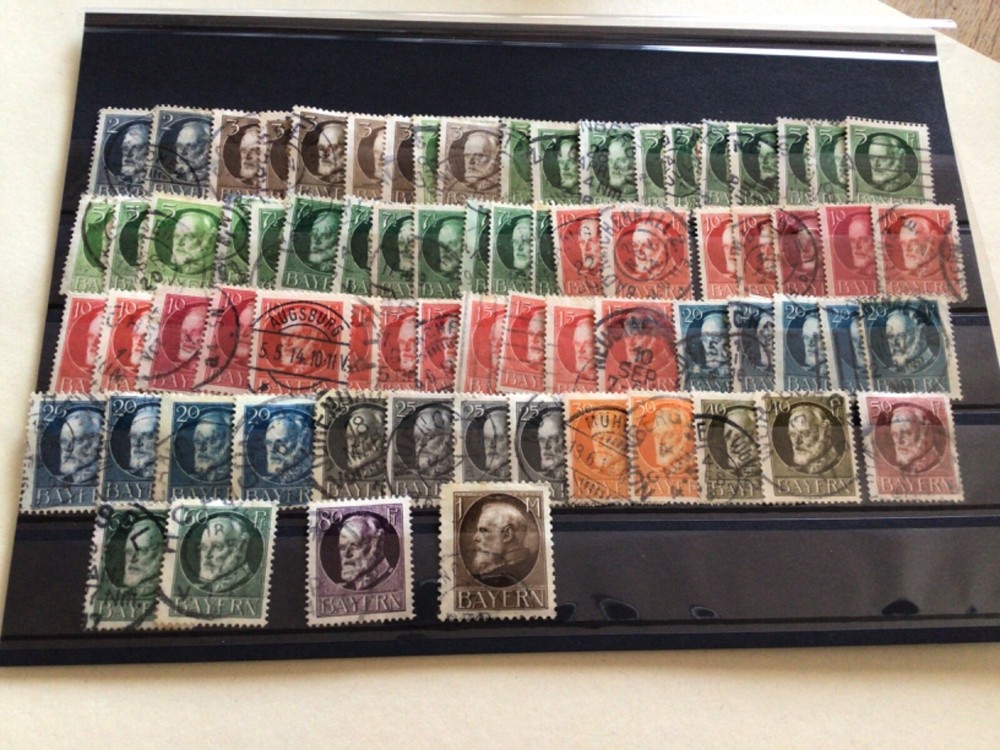 Bavaria 1914-1920 used stamps  A14005