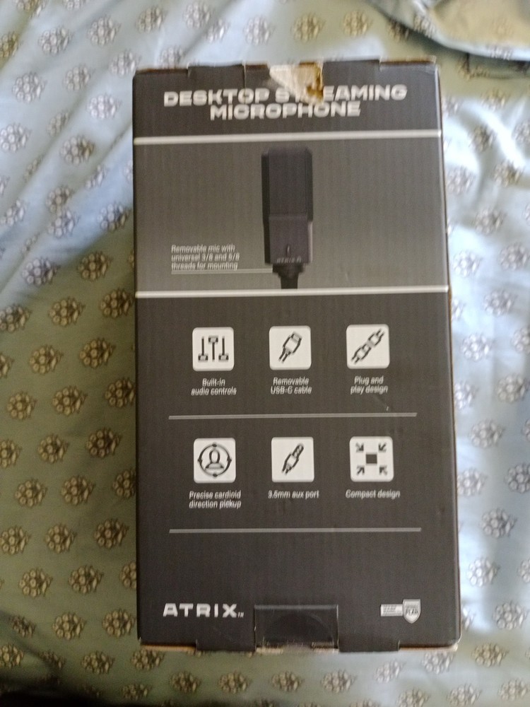 Atrix Desktop USB Streaming Microphone for PC