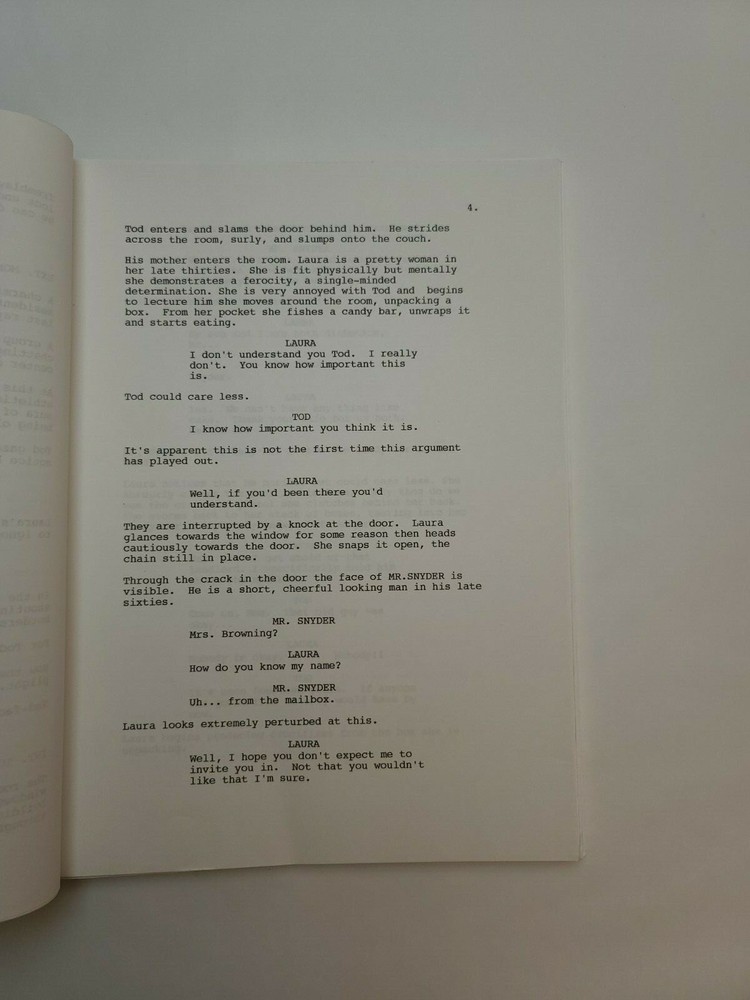 ONLY AT NIGHT / Robert Tinnell 1997 Unproduced Movie Script Screenplay