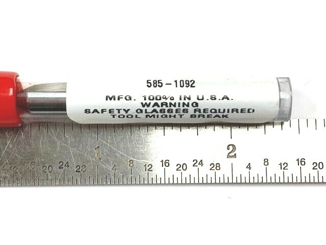 SOLID CARBIDE CENTER DRILL #3 - 60 Degree USA CENTERDRILL HTC 585-1092