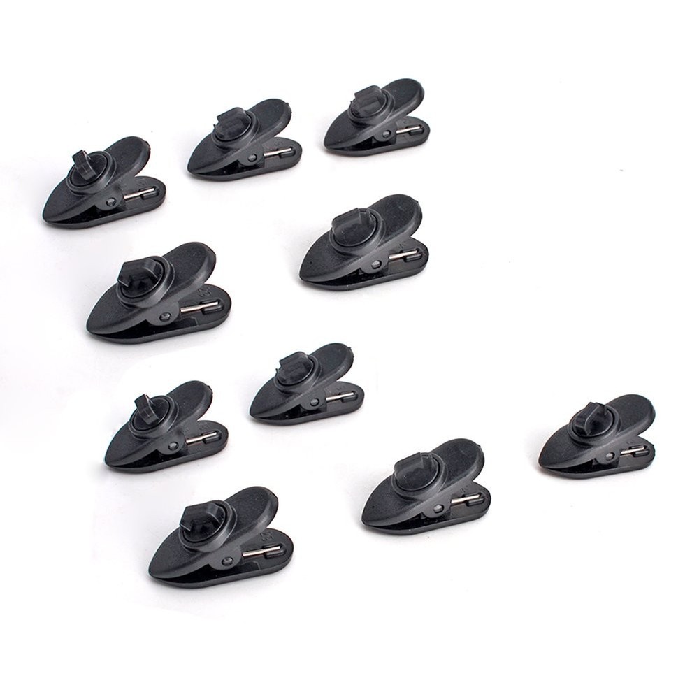 Cable fix Black Single Mount Tie-Clips Lapel Lavalier Microphone Headworn Cli...