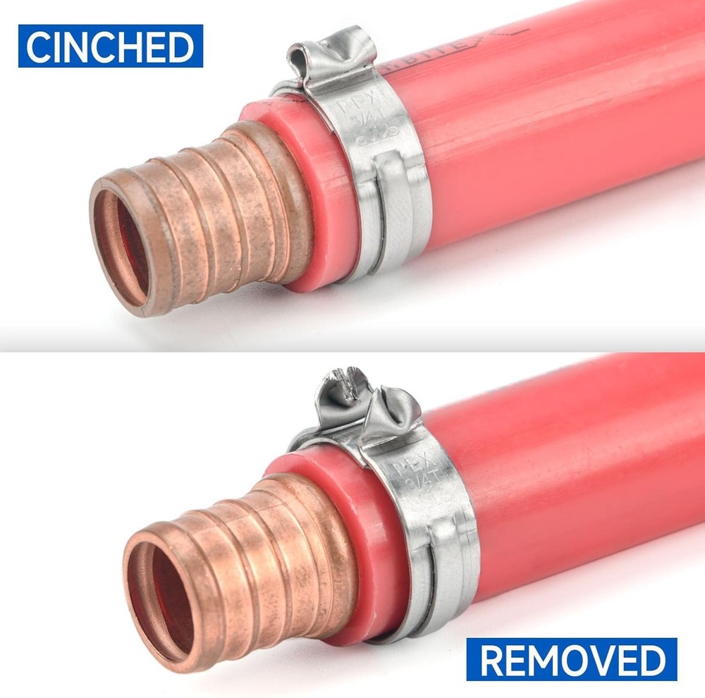 PEX Clamp Cinching Tool & 33-Piece Accessory Kit for Complete Plumbing Needs