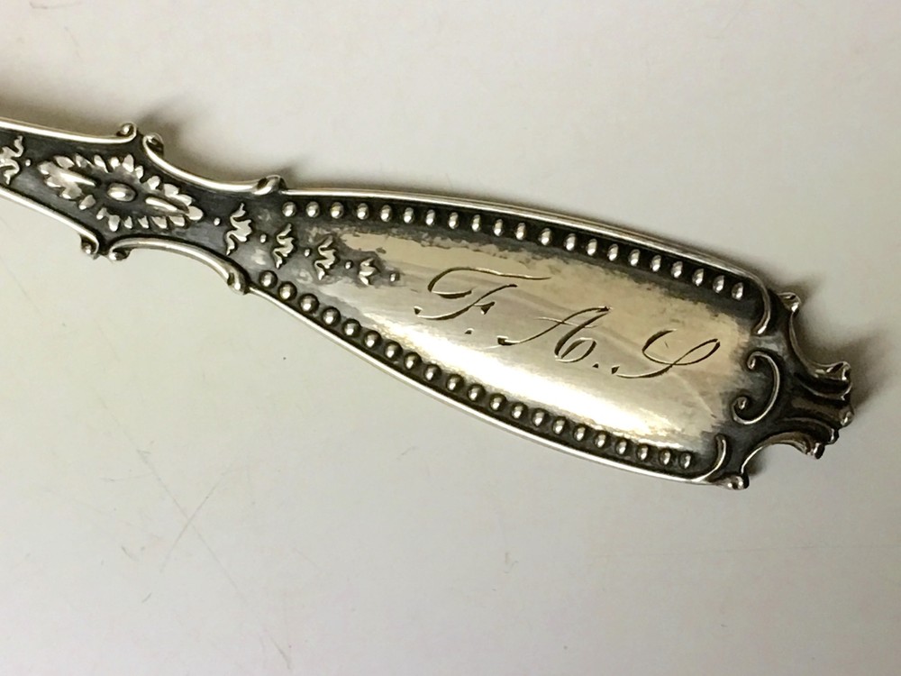 Antique Pierced Gorham Sterling Spoon, 1901