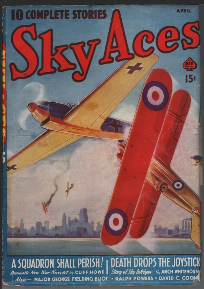 Sky Aces 1940 April.    Pulp
