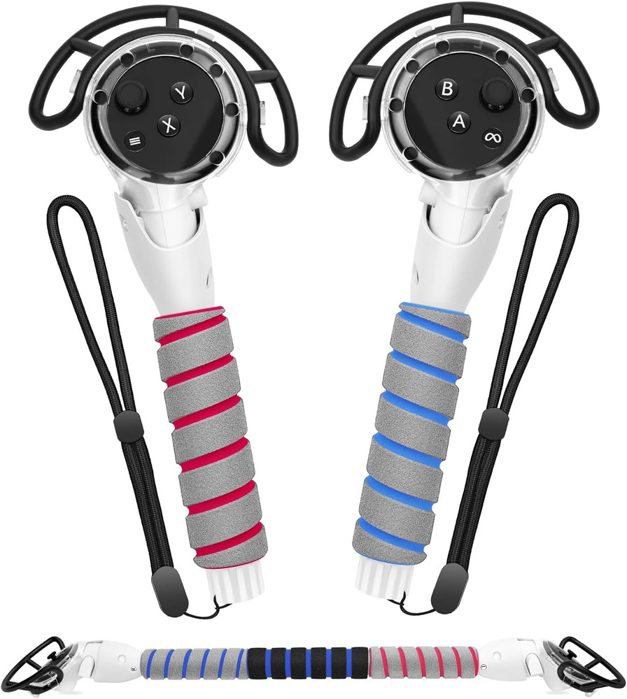 3 in 1 Handle Attachments for Meta Quest 3 Controller Grips Accessories, VR Hand