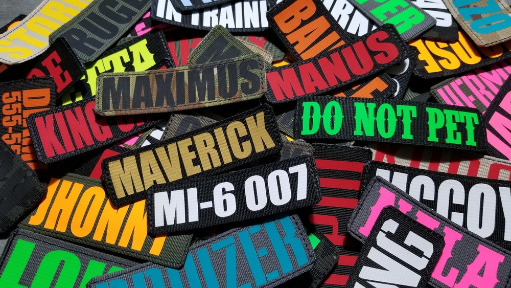 Personalized Patch for Harness or Collars.