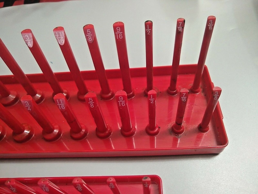 3 Socket Organizer Trays / Rack Storage / Holder Set, 1/4" 3/8" 1/2" Dr *S.A.E.*