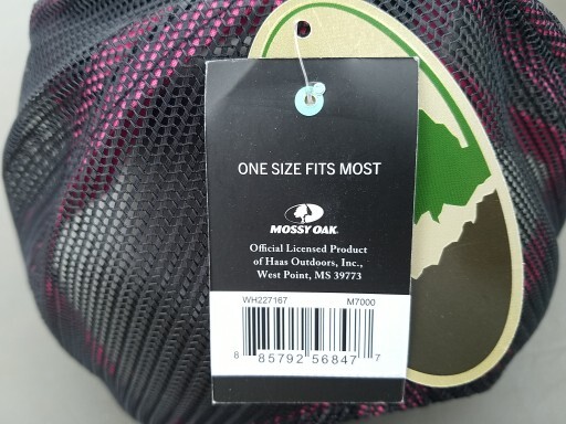 Mossy Oak Cap Embroidered Hot Pink Logo Solid Panel Hunting Hat OSFM Camo