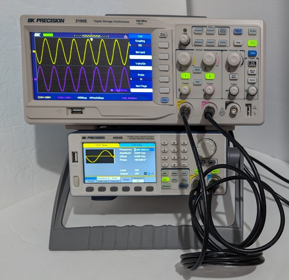 BK Precision 4064B Dual CH 120 MHz Function Arbitrary Waveform Generator. Used