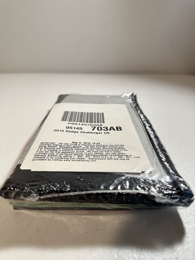 2013 Dodge Challenger Owner's Manual Set