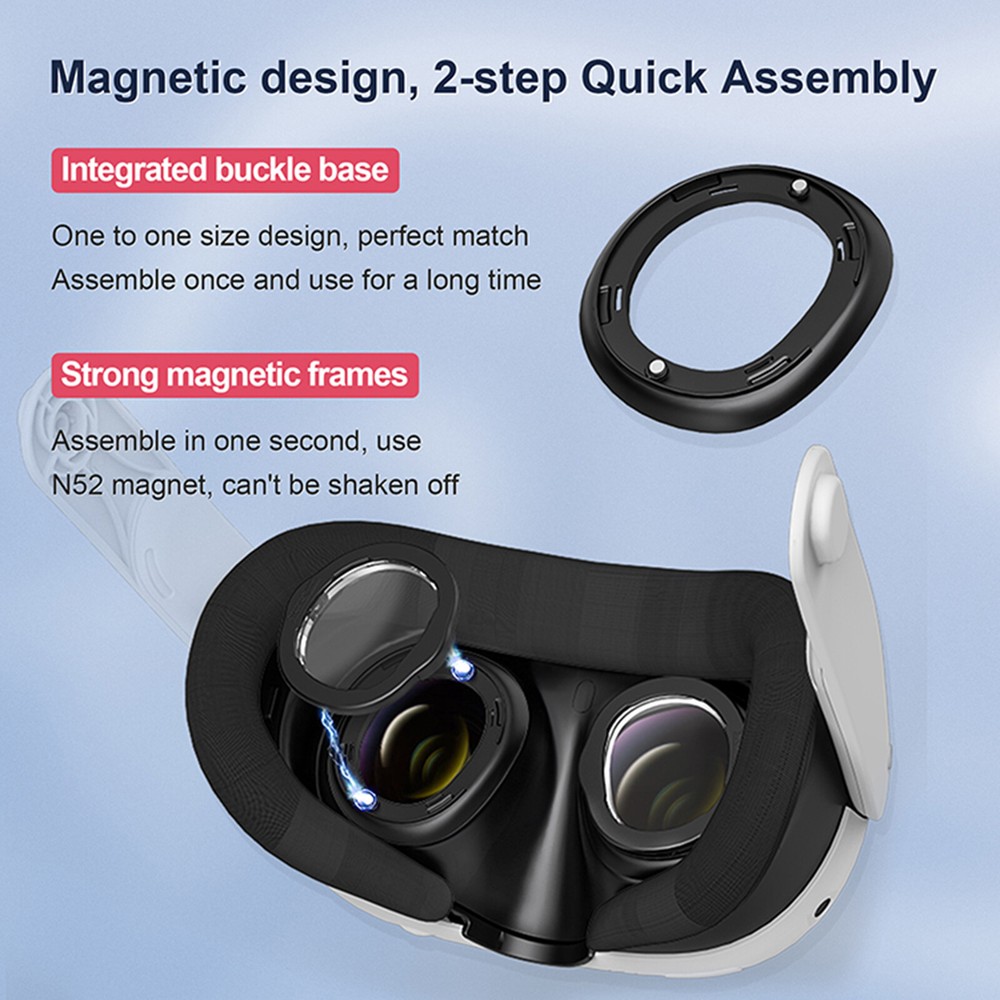 For Meta Quest 3 VR Lens Protector Frame Myopia Lens Glasses Anti-Blue Light Kit