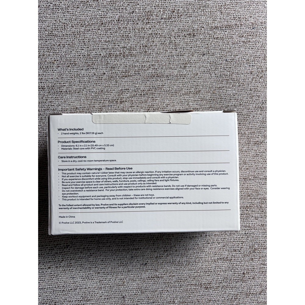 Pvolve 2 lb Hand Weights for Home Workouts core training