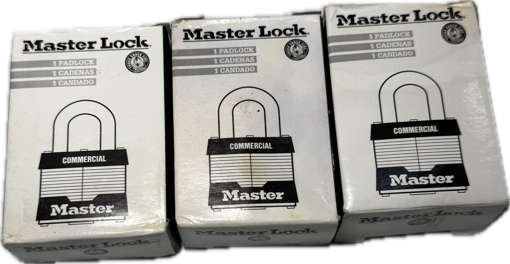 3 Locks 3 Keys Master Lock 3RED Safety Lockout Padlock Red Keyed Different