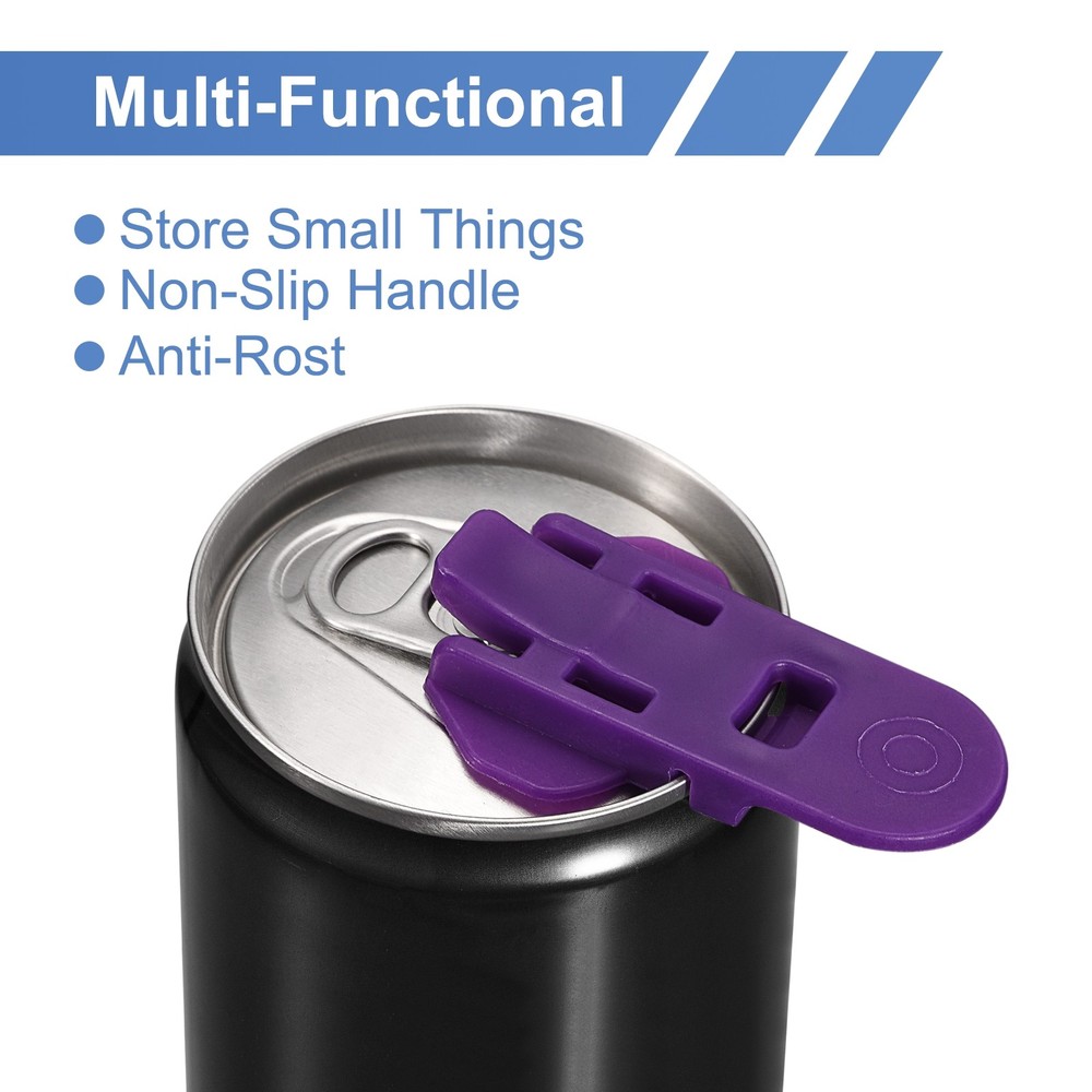 6 Pack Beverage Can Cover Protector Plastic Can Openers