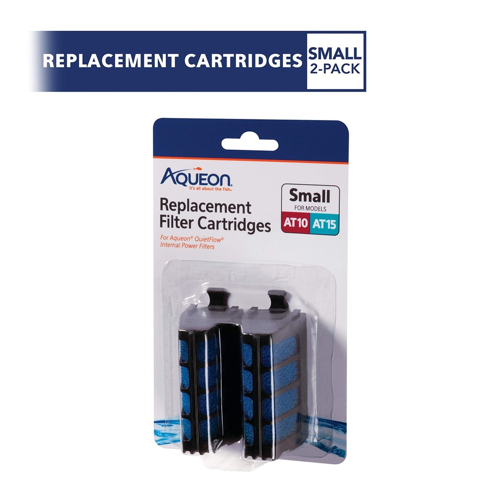 Aqueon Replacement Internal Filter Cartridge Small - 2 Pack