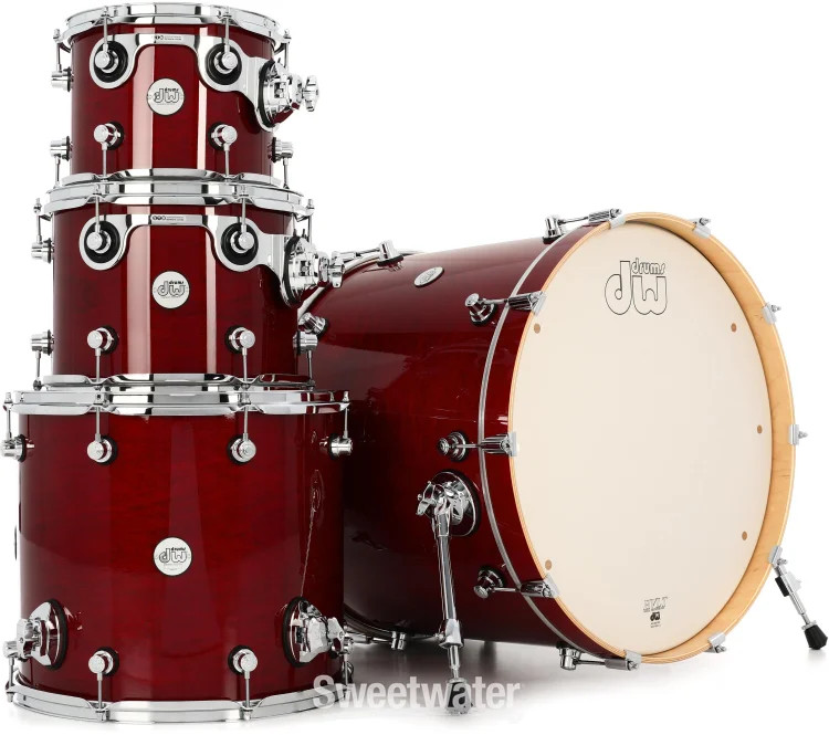 DW Design Series 4-piece Shell Pack - Cherry Stain