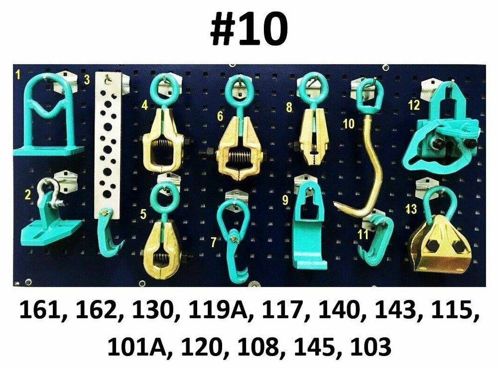 SET#10 HEAVY DUTY AUTO BODY FRAME MACHINE PULLING TOOLS AND CLAMPS SET MEGA PACK