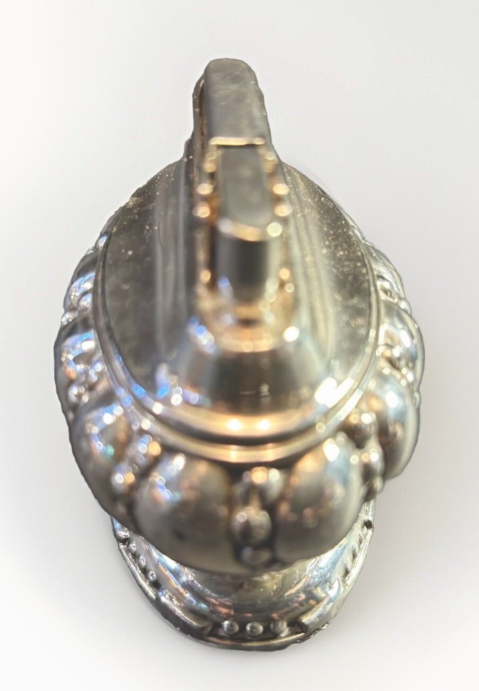 Vintage Ronson "Crown" Table Lighter Silver Plated 1950s MCM