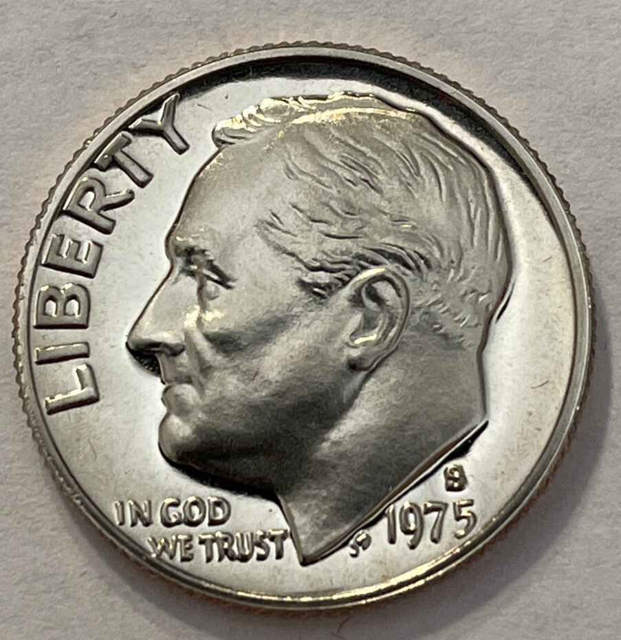 1975 S ROOSEVELT DIME from PROOF SET with FREE SHIPPING