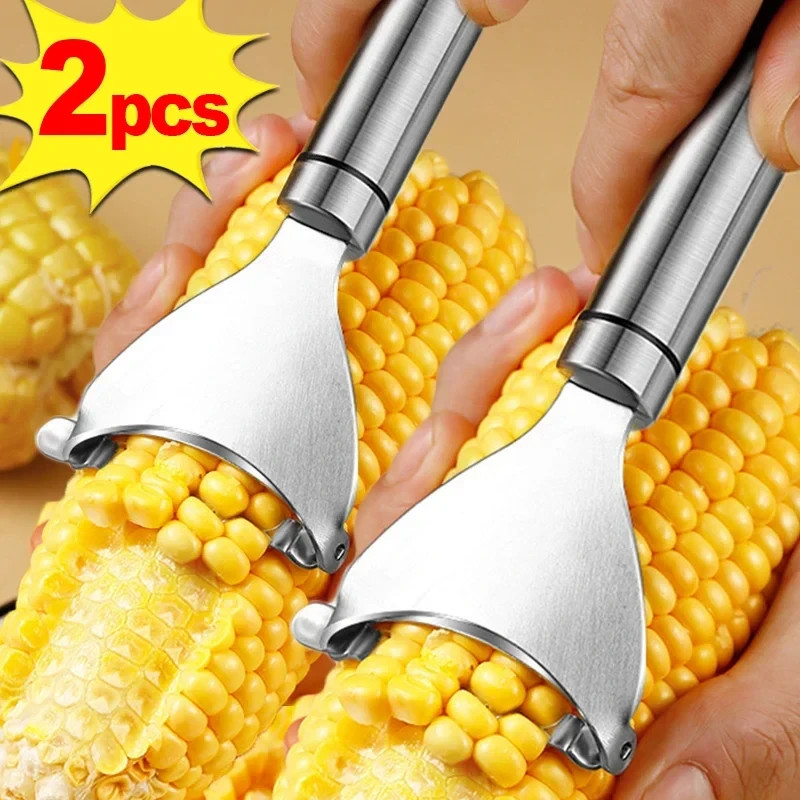 Stainless Steel Corn Peeler Stripper Cutter Kitchen Gadget Tool
