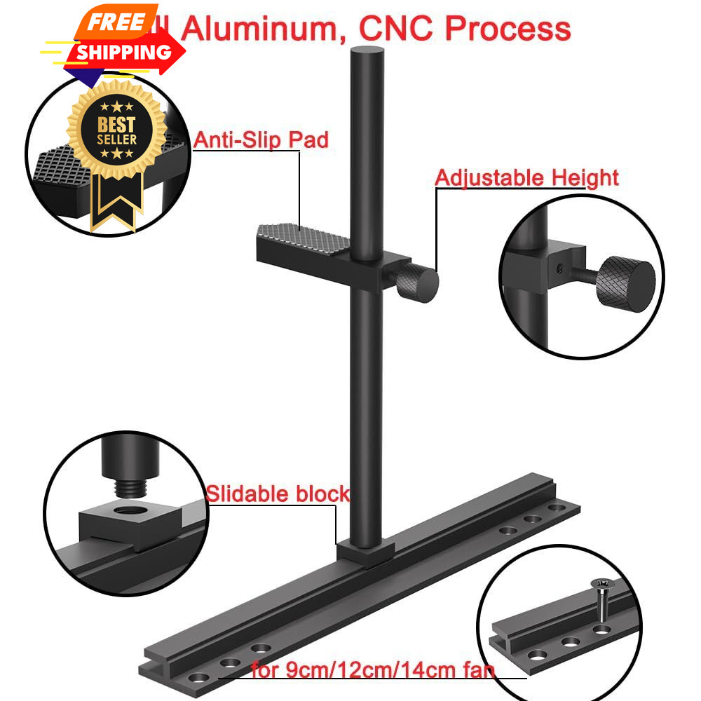 GPU Support Bracket, Graphics Card Support, Bracket Brace, 136mm, Black