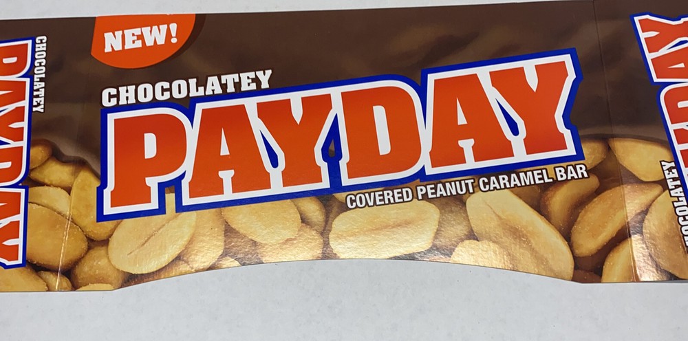 PAYDAY Peanut Caramel Candy Bar Display 22.75” X 8” Repurpose
