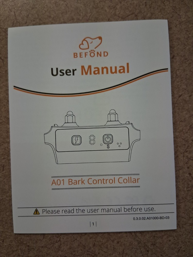 ~~~ BEFOND BARK CONTROL COLLAR ~~~ BRAND NEW IN BOX ~~~