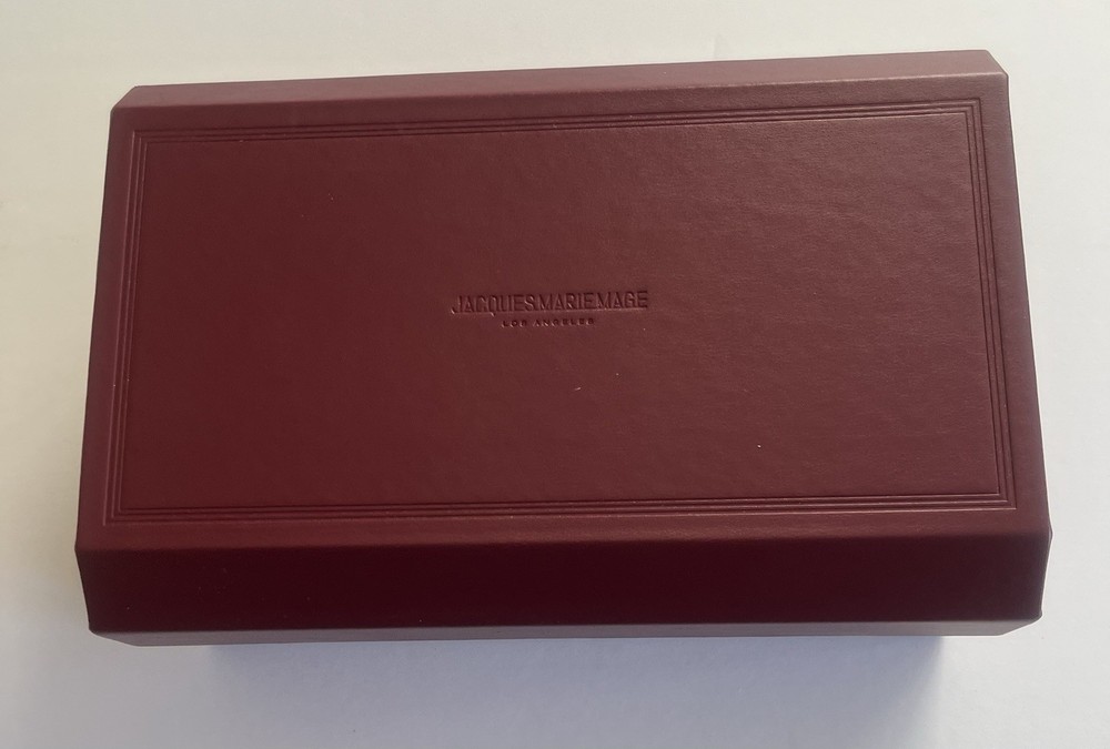 Authentic Jacques Marie Mage Last Frontier Red Leather Box Only