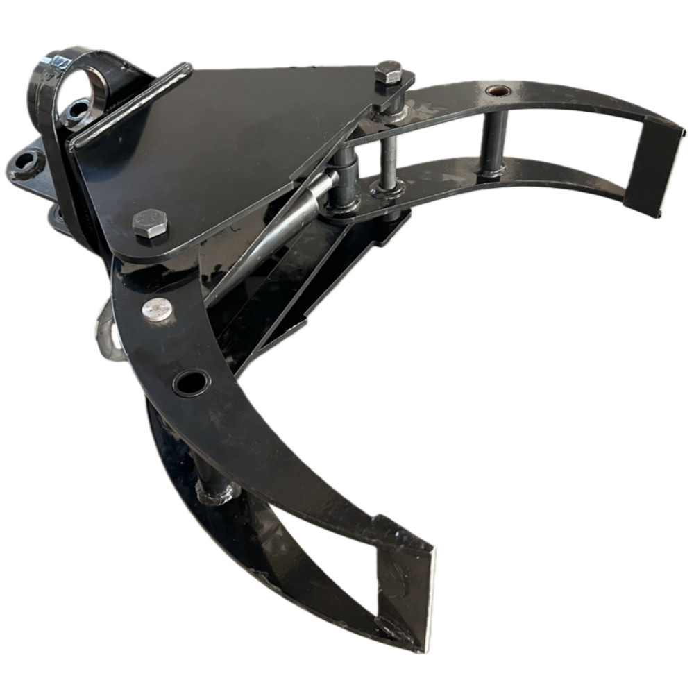 Agrotk Hydraulic Rotating Log Grapple for Mini Excavator with Motor Attachment