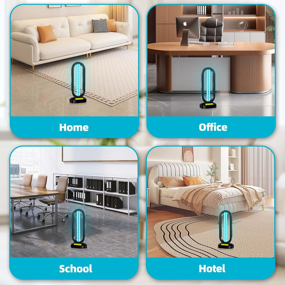 UV Light Sanitizer,4-Speed Timing and Remote Control UVC Home Disinfection Devic