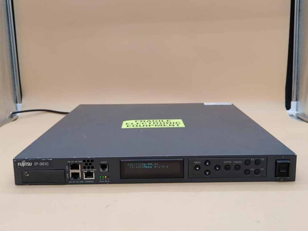 Fujitsu IP-9610 HD/SD Codec Video Encoding Digital Media Encoder *POWER TESTED*