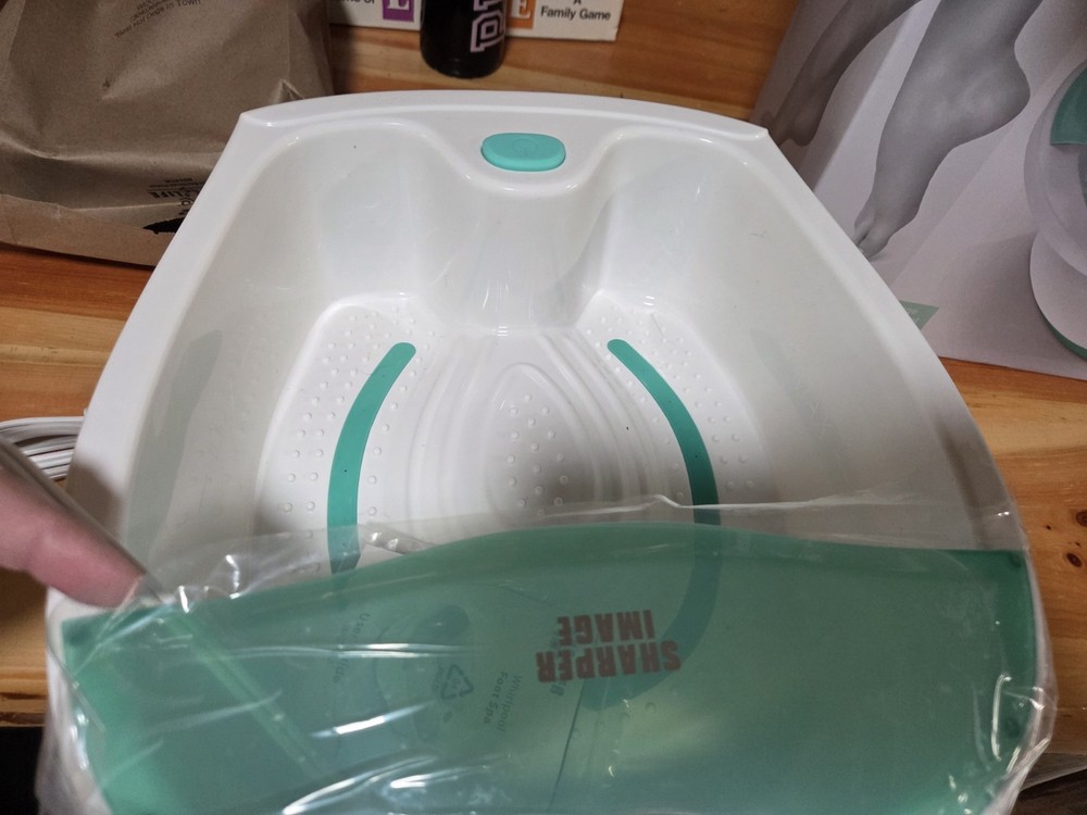 2018 Sharper Image Whirlpool Foot Spa Circulation Calluses Bubble Jets Massage