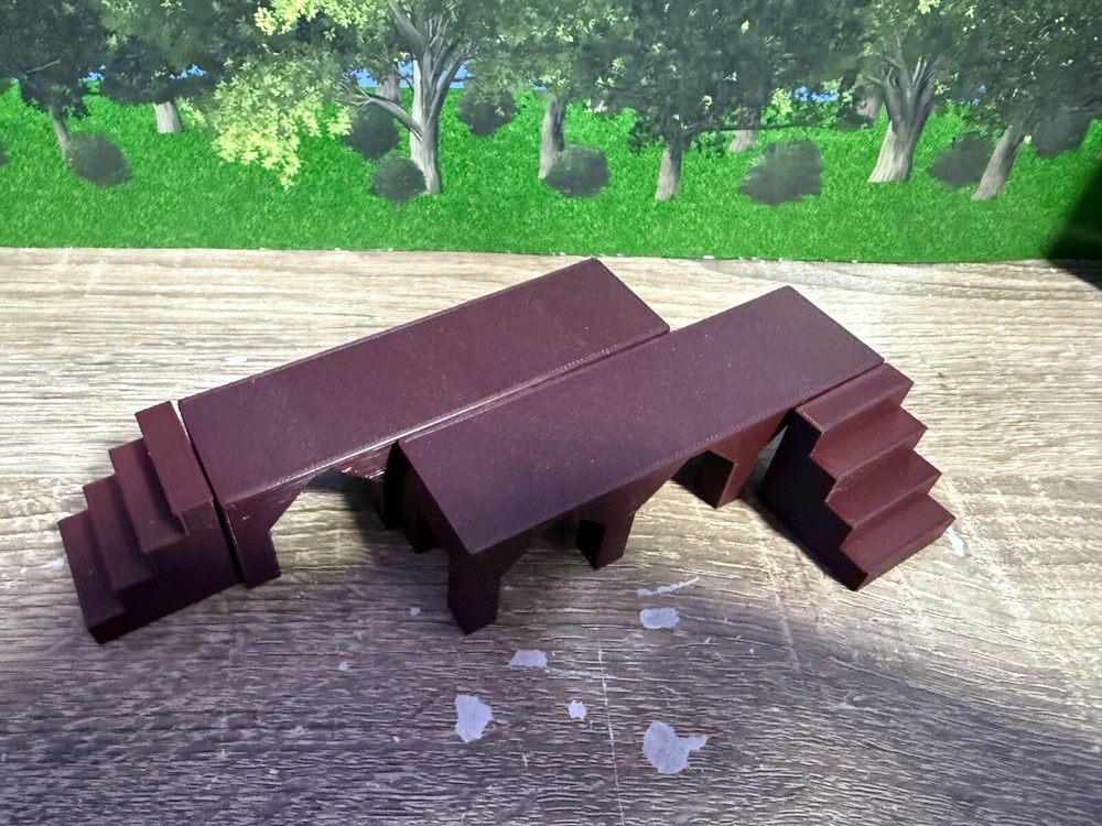 G Scale Loading Dock for Cargo Loading -Two 5 inch x 1.25 Inch Sections w/ Steps