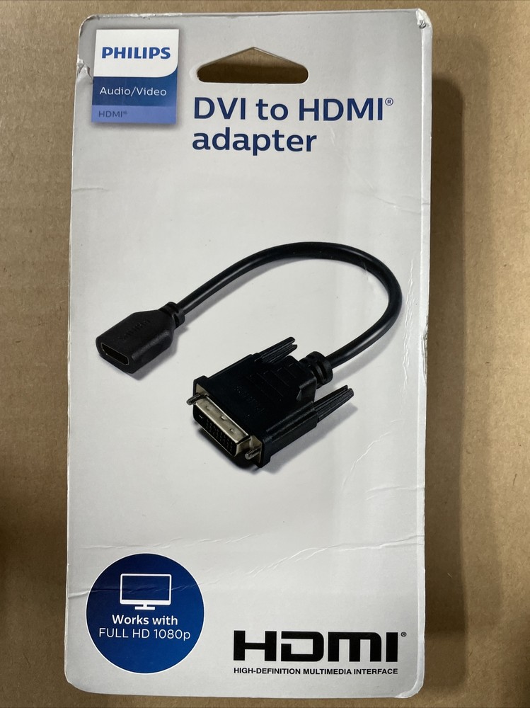 Philips DVI to HDMI Pigtail Adapter - Black