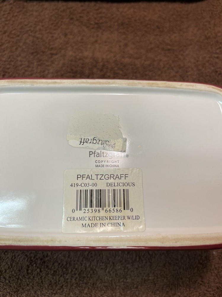 Pfaltzgraff Delicious Collection *** Recipe Box *** --- EUC