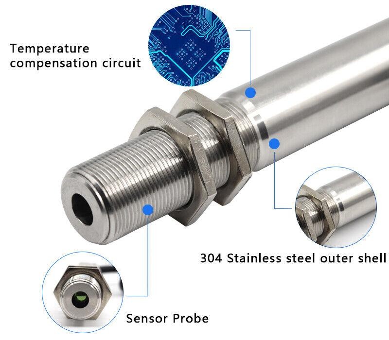 0~1000℃ Online Non-contact Infrared Temperature Controller Sensor + Display Unit