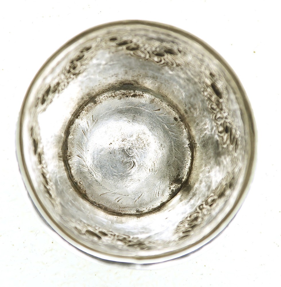 Hand Wrought Bergan Norway Silver Cup Date marks Christen Hoff Dated 1833