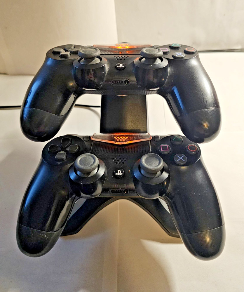 Play Station 4 Dual PS4 Controller USB Charging Dock Station Stand - Tested