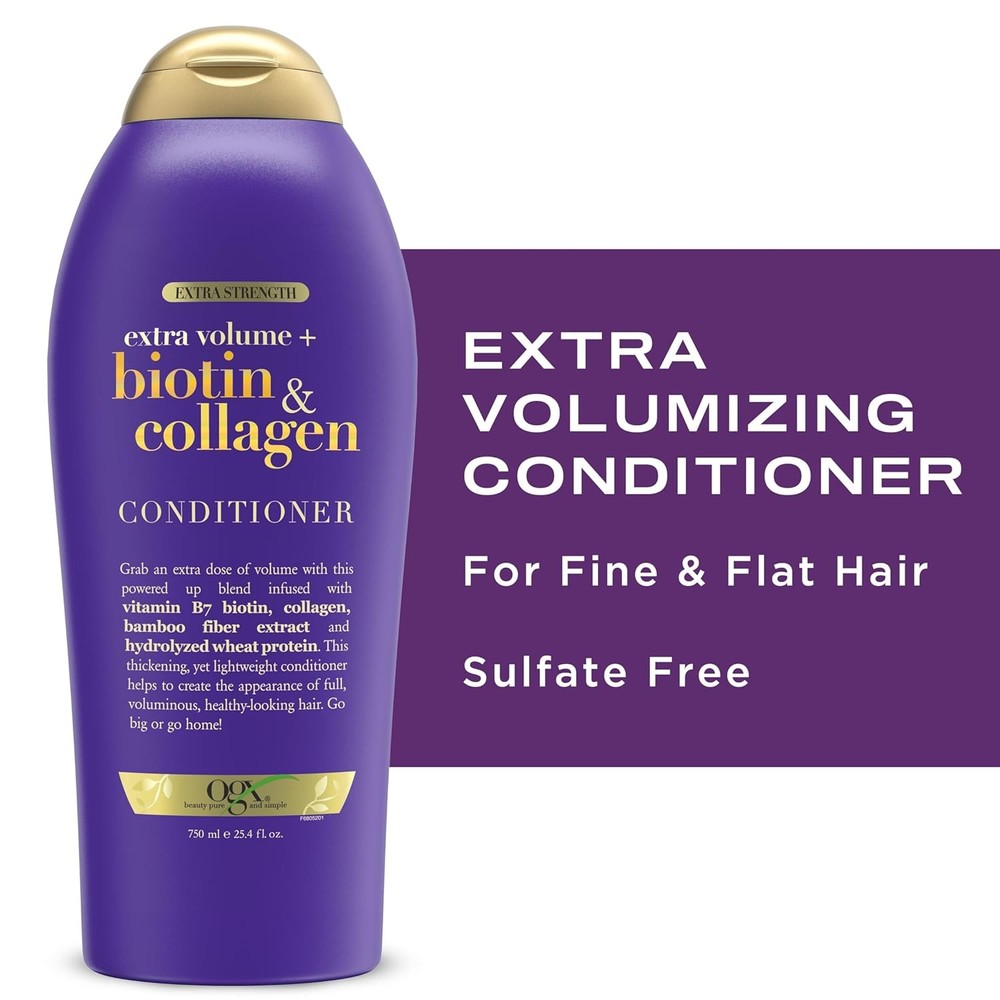 OGX Biotin & Collagen Extra Strength Volumizing Conditioner for Thicker, Fuller