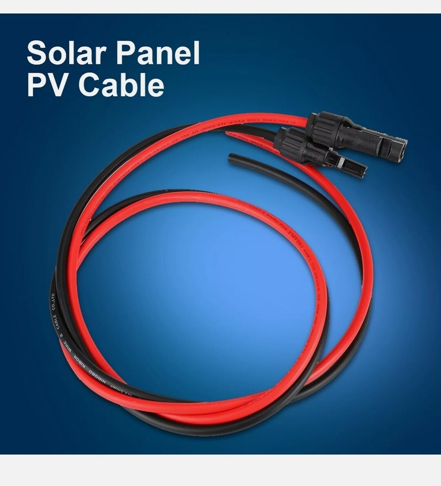 Wire Male & Female Connectors Solar Cable Pair Of Solar Panel Cable Solar Panel