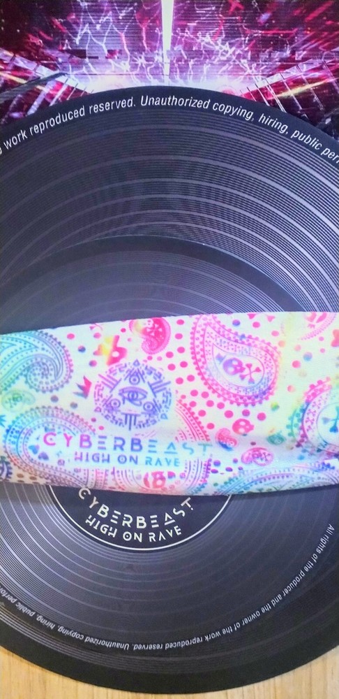 Cyerbeast Rave Mask Multiple Use, Colorful, Microfiber (NEW)