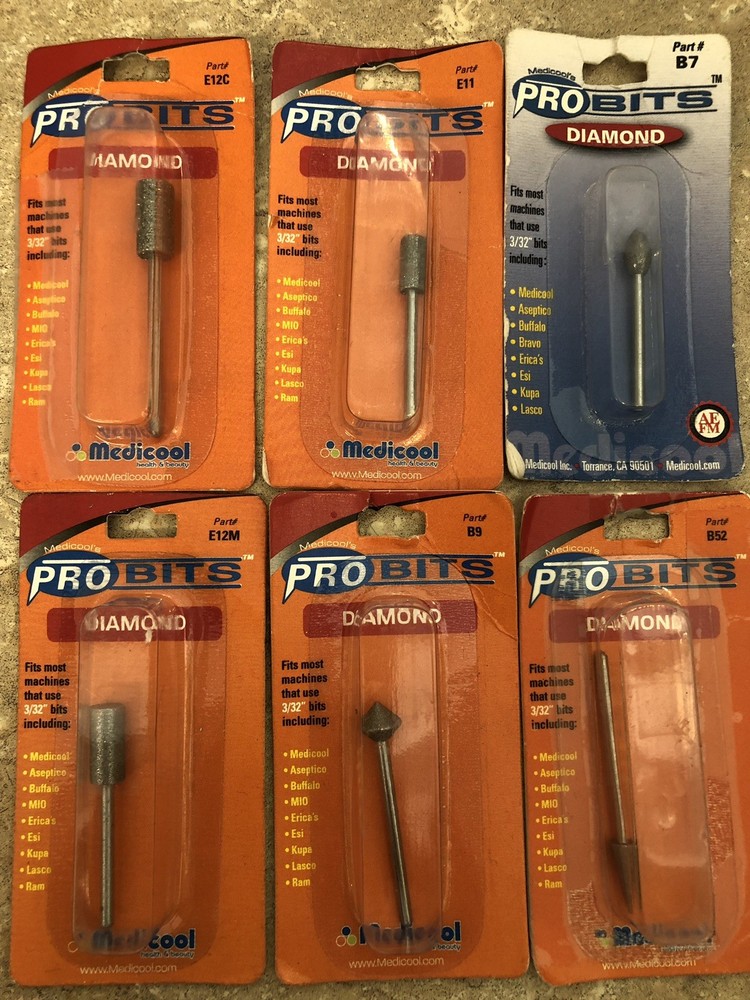 Medicool Pedicure, Diamond & Carbide Bit Pro Bits your choice!!!