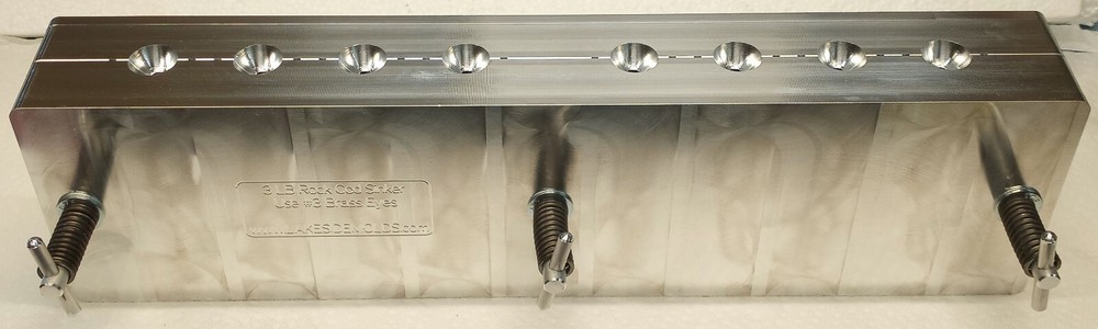3 LB ( 8 Cavity ) Cod Sinker Production Mold Aluminum CNC